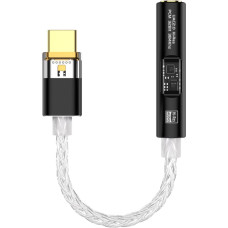 eppfun USB DAC Headphone Amplifier, 32 bit/384 kHz Type-C to 3.5 mm for Smartphones PC Laptops Player