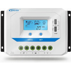 Epever® VS6024AU 60A Solar Charge Controller 12V/24V Intelligent Solar Panel Battery Charge Controller with LCD Display and Double USB Port