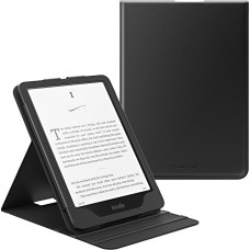 MoKo Case for 7 inch/6.8 inch Kindle Paperwhite (12th/11th Gen.,2024/2021) & Kindle Colorsoft Signature 2024, Vertical Flip Faux Leather Stand Protective Case Multi-Angle Smart Cover with Auto