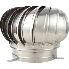 EDEDE Abluftventilator, 304 Edelstahl Dachventilator Wind s Air Vent Dachbodenventilator 110mm 150mm 200mm Pipefit Dachlüfter(100)