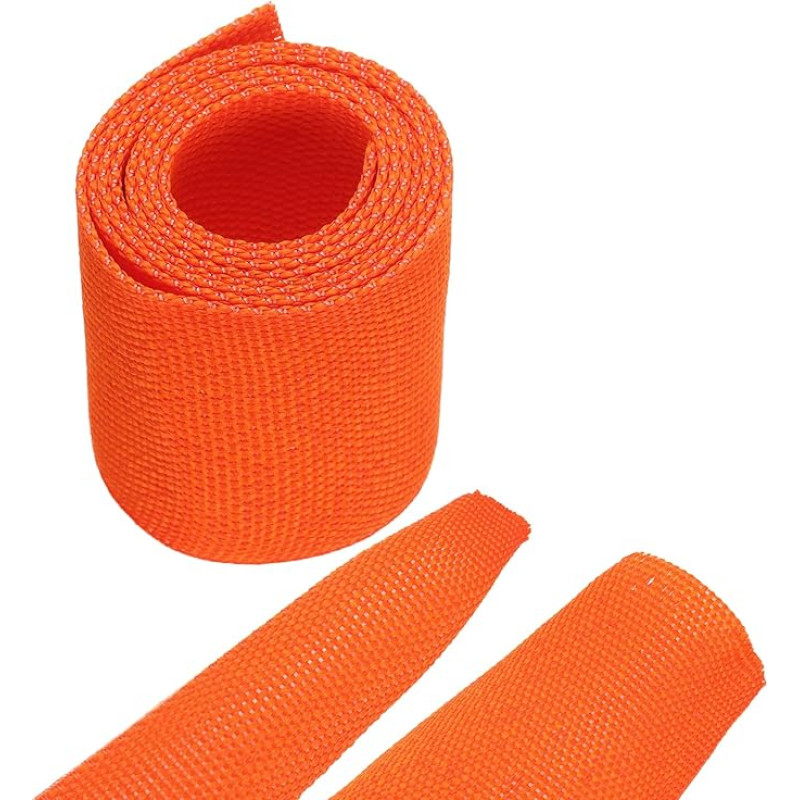 sourcing map Geflochtene Kabelhülsen, Schrumpfschlauch, 3,5 cm, 0,9 m, Orange, 2:1 Verhältnis, Schrumpfschlauch, Kabelschutz für Kabelbaumkabel, Netzwerkkabelschutz, Kabelmanagement