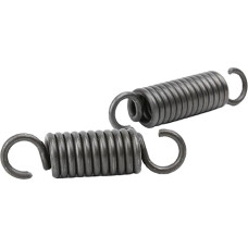 Zugfedern, Doppelhaken-Zugfeder, Federstahl, Drahtdurchmesser 1,8 mm, Außendurchmesser 19 mm, freie Länge 200-500 mm, 2 Stück(1.8 x 19 x 500 mm)