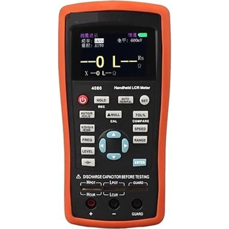 LCR-Brücke, Handheld LCR Digital Bridge Tester Hochpräzises Widerstands-, Kapazitäts- und Induktivitätsmessgerät(VC4082)