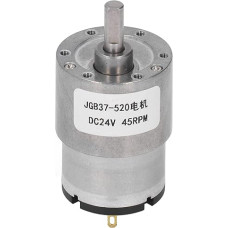 Selbstverriegelungsgetriebe variklis Didelis sukimo momentas Messing Spulengeschwindindigkeit Reduktion DC Getriebe variklis DC24V (45RPM)