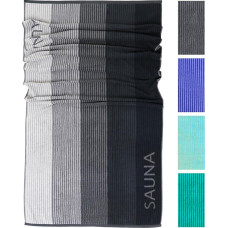 Lashuma Helsinki Sauna Towel, Block Stripes 85 x 200 cm, XXL Hand Towel, Bath Towel, 100% Cotton