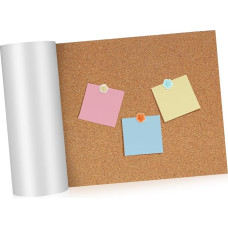 Angoily 1 Roll Self-Adhesive Cork Roll Cork Board Plank Bark Large Natural Cork for Walls Cork with Self-Adhesive Back Pin Board for Office Cork Board Peel and Stick