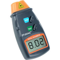 Non-contact digital tachometer on LCD based digital tachometer provides high precision in speed measurement across multiple applications