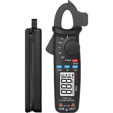 TIEOAXFT BSIDE Skaitmeninis matavimo prietaisas, automatinis diapazonas, tikroji kvadratinė kvadratinė vertė, 1 mA tikslumas, 200 A stipris, DC/AC multimetras, vol., omas, diodinė temperatūra, NCV testeris(ACM81-Black)