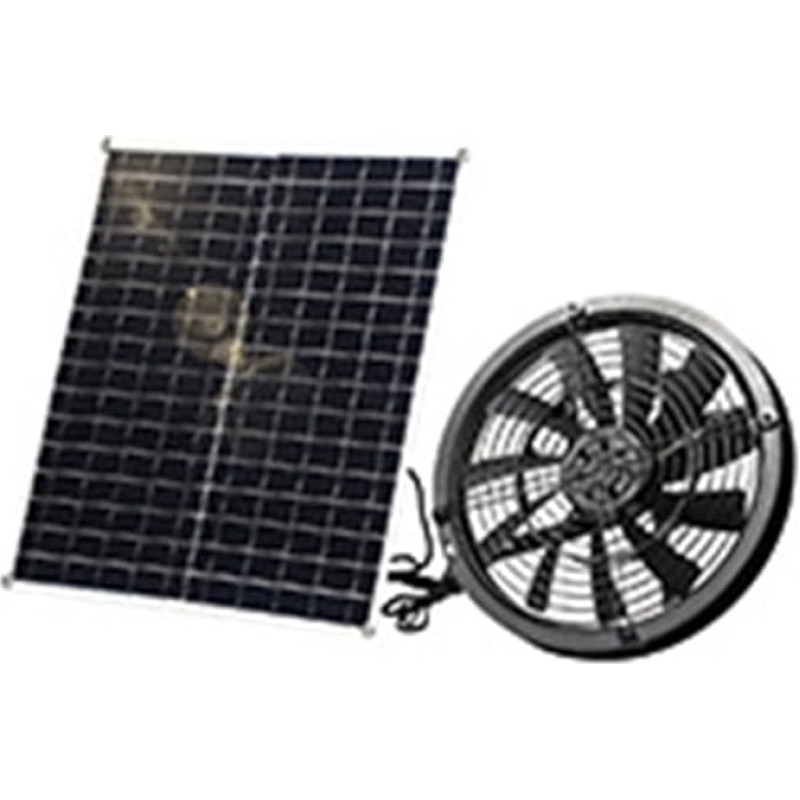 Solarbetriebener Abluftventilator, 20 W, 18 V, wasserdicht, Solarmodul, Mini-Ventilator für Haustierzimmer, Hühnerstall