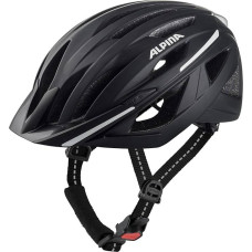 ALPINA Haga Shock-Absorbent, Safe and Optimally Adjustable Urban Bicycle Helmet with Integrated LED Light for Adults