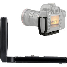 L Shape Quick Release Plate L Bracket with 1/4 Screw Hole Tripod Head Accessories for 5D Mark II Mark III 750D 760D 700D 650D 550D 450D, Default