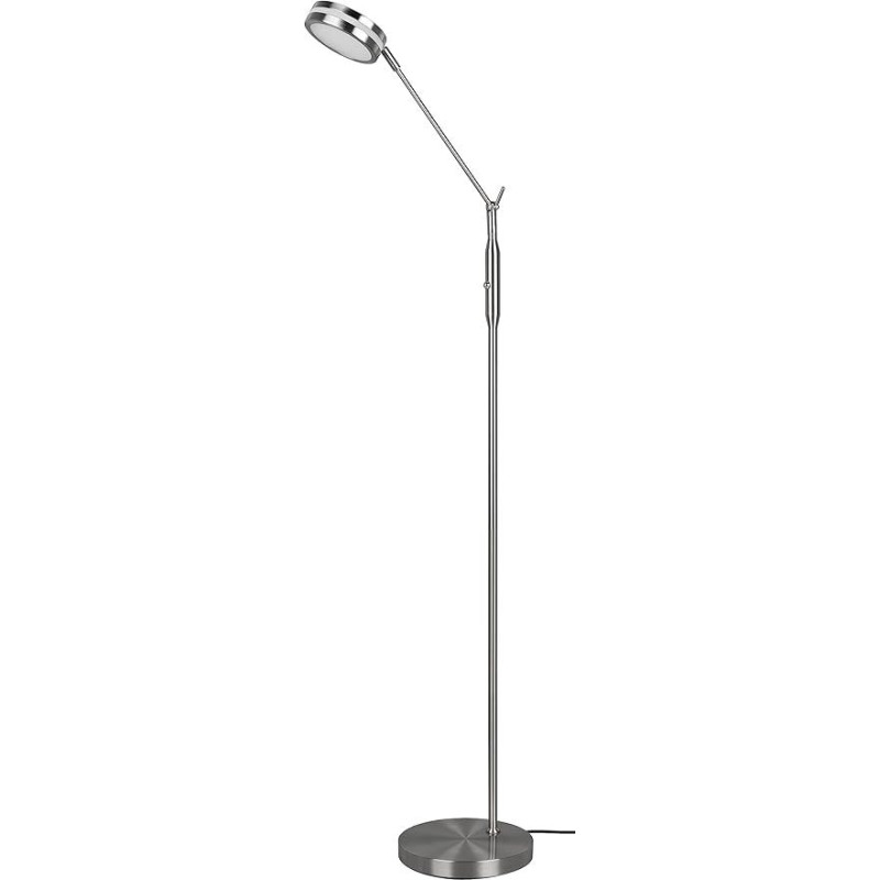 Trio Leuchten Franklin 426510107 LED Floor Lamp Metal Nickel Matt with 6.5 Watt LED Colour Changing Dimmer