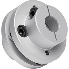 12,7 mm iki 12,7 mm lanksti flanšinė diafragmos jungtis D39 L34 aliuminio 1 diafragmos variklio veleno jungtis 3D spausdintuvui CNC mašinų servo varikliui