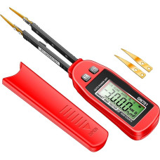 Torvex -Kondensatorius -Tester, SMD -Widerstandsmesser mit LCD -Anzeige- und Diodentest -Pinzetten, digitaler Kapazitätsanalysator, Electronic Component Tester