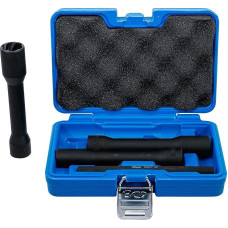 BGS 5264 1/2 inch, special socket wrench inserts with spiral groove profile; 150 mm, 4 pieces-