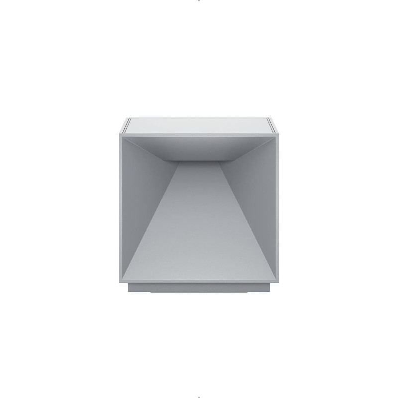 SIGOR Nutalis Dimmable Cube-Shaped LED Battery Table Lamp Indoor & Outdoor IP54 Splash-Proof Height 10 cm Rechargeable with Easy-Connect Puk 9 Hours Lighting Time Fog Grey