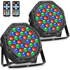 LED Par prožektorius scenos šviesos šalis šviesos RGB diskotekų šviesos žibintų apšvietimas judanti galva scenos DJ šalis Helovinas Kalėdos rinkinys iš 2