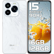 OUKITEL C65 Android 15 išmanusis telefonas be sutarties, 16GB + 128GB/1TB mobilusis telefonas be sutarties, 6,7 colių HD+ 90Hz mobilusis telefonas pigus, 50MP + 8MP, 5150mAh be SIM kortelės, Dual SIM 3
