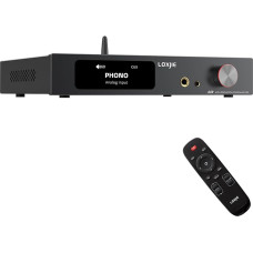 LOXJIE A40 165 W x 2 skaitmeninis galios stiprintuvas Ausinių stiprintuvas Dekoduojantis DSD256 BT 5.1 Optinis I2S HDMI ARC Foniniai įėjimai ir žemų dažnių garsiakalbio išvestis bei nuotolinio valdymo pultas