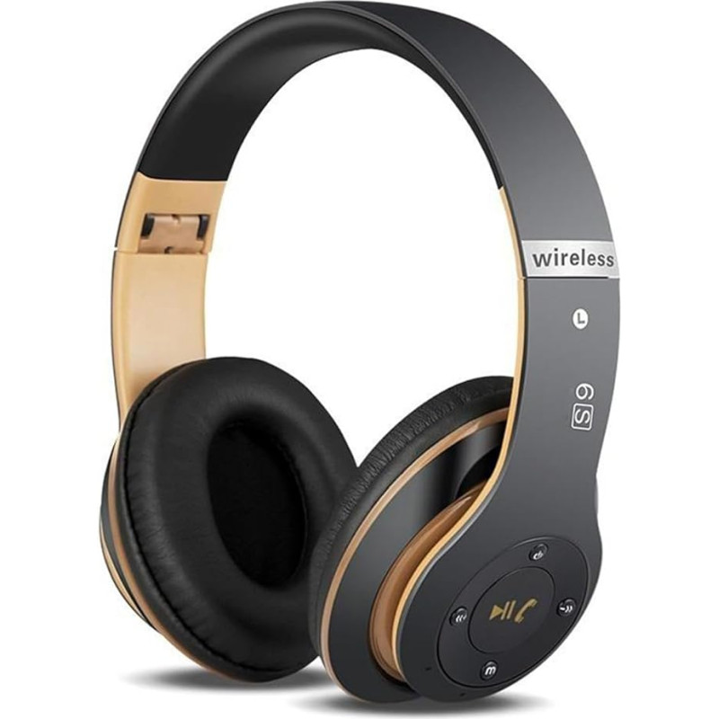 Hemobllo Kabellose Kopfhörer Kopfhörer Kopfhörer Spiel Kopfhörer Spiel Kopfhörer Spiel Kopfhörer Schwarz 6S Kopfhörer Wireless Kopfhörer