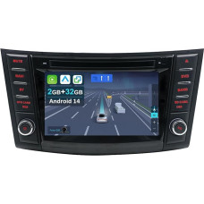 Cadley Android 14 automobilinis radijas Suzuki Swift/Eritiga 2012-2017 m. su belaidžiu Apple CarPlay, Android Car, Mirror Link, GPS navigacija, Bluetooth 5.0, WiFi, USB, Navi, FM + atbulinės eigos kamera