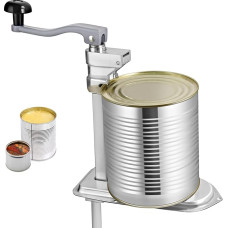 VEVOR komercinis 48 cm ilgio rankinis stalinis skardinių atidarytuvas iš nerūdijančio plieno, iki 30 aukščio, su spaustuvu arba varžtais, ergonomiška pasukama rankena, atsarginis peilis, rankinis stalinis skardinių atidarytuvas