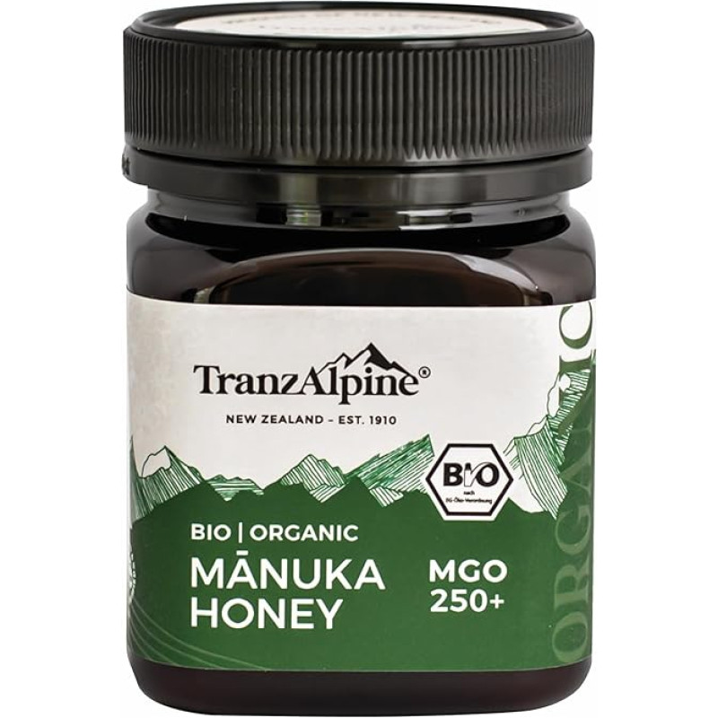 Hoyer TranzAlpine Organic Manuka Honey 250 g