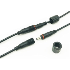 AsanWise IP67 Waterproof DC Extension Cable 3M 1.35mm x 3.5mm DC Extension Cable Black