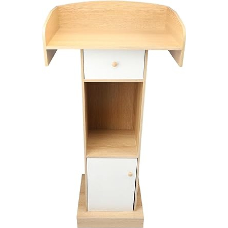 48,8 colių medinis podiumas, medinė klasė - klausyklos ir podiumai su laikymo lentyna, profesionalus pristatymo podiumas klasei, vestuvėms, bažnyčiai, kalboms, koncertams, konferencijoms