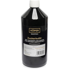 Küper Gourmet Sugar Cheese - 1000 ml - Liquid Food Colour Brown - Sugar Colour for Sauces, Dressings or Sweet Sauces - Dark Sugar Colour