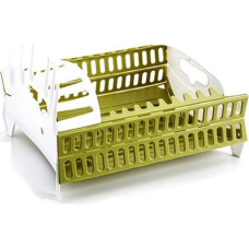 UsmAsk Faltbarer Geschirrtrockner mit Abtropffläche, Abtropffläche, leichte Küchen-Arbeitsplatten-Utensilien-Organizer-Aufbewahrung für die Küche zu Hause (Farbe: A, Größe