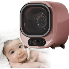 HCAUYNN Ventiliuojama skalbinių džiovyklė, stalinė kondensacinė džiovyklė, nešiojamoji mini džiovyklė, rožinė