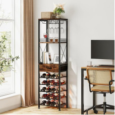 Warmiehomy Vyno stovai Laisvai pastatomi mediniai virtuvės vyno laikikliai Vyno laikiklis Gėrimų spintelė gyvenamajam kambariui Valgomasis kambarys Virtuvė Bistro Pub Namų baras su 20 vyno butelių laikikliais 3 eilės Vyno stiklo stovas