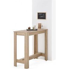 MODESTO Bar Table in Sonoma Oak Look, Modern High Table for Kitchen and Dining Room, 115 x 103 x 50 cm (W x H x D)