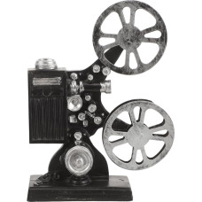 HOMSFOU Projektorfigur aus Kunstharz, Retro-Projektor-Modell, Kino-Dekoration, Schreibtischdekoration, Statue des Filmprojektors, mechanisches Zubehör