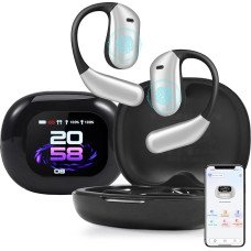 AI vertėjo ausinės su LCD jutikliniu ekranu, 150+ kalbų 