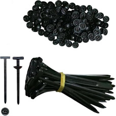 Universal-Kabelbinderschnalle aus Nylon, robust, selbstsichernd, mit Stift und Knopf, Mehrzweck-Kunststoff-Kabelbinder-Werkzeug für die tägliche Reparatur im Auto (20 Stück)