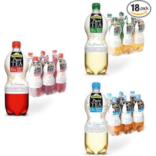 Pfanner Pure Tea Set - Try Our Pure Teas with 0% Sugar and Sweeteners - Pfanner Pure Tea Fruit Tea (6 x 1 L), Pfanner Pure Tea Green Tea (6 x 1 L) & Pfanner Pure Tea White Tea (6 x 1 L)
