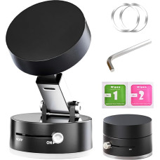 YTPAFK Vakuum-Magnet-Handyhalterung, starke magnetische Saugnapf-Handyhalterung, verstellbare und sichere Handy-Saugnapfhalterung, universelle Kompatibilität für Auto, Schreibtisch und Wand (Schwarz)