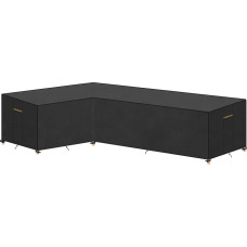 VANSHEIM L formos sodo baldų dangtis Neperšlampamas poilsio kambario dangtis L formos apsauginis dangtis Poilsio baldai Neperšlampamas kampinis sofos dangtis 420D dangtis Sodo sofos dangtis Poilsio sofos dangtis 216 x 270 x 87/80 cm