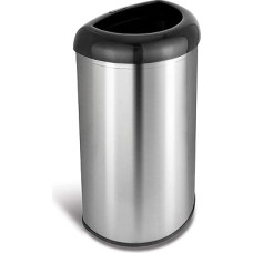 NINESTARS Trash Can Black