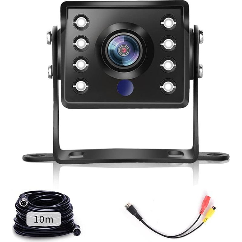 AHD & CVBS Reversing Camera 4 Pin Cable RCA Connector, IP69 Waterproof Camera
