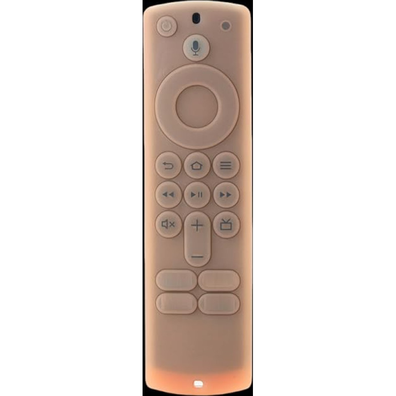 Silikon-Schutzhülle für Fernbedienung 3./4K/HD, rutschfest, leuchtende Schutzhülle mit Handschlaufe, Orange