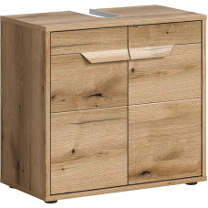 xonox.home Zeno Bathroom Vanity Unit in Evoke Oak Approx. 64 x 60 x 34 cm Including Sink