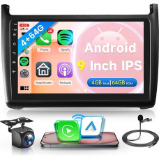4G + 64G Wireless Carplay Android Car Radio 2 DIN for VW Polo 6R 6C 9N 2008-2016