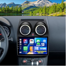 OiLiehu 4+64G Android 13 automobilinis radijas Nissan Qashqai 1 J10 2006-2013 su belaidžiu CarPlay Android automobiliu, 9 colių IPS jutiklinio ekrano radijas su WiFi Mirror Link Bluetooth FM RDS DSP EQ SWC Atsarginė kamera