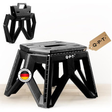 Q.P.T. Foldable Step - Stool Folding Stool 24cm High Ergonomic Foldable Stable Non-Slip Pads 220kg Load Capacity Step Stool Folding Stool Step Stool