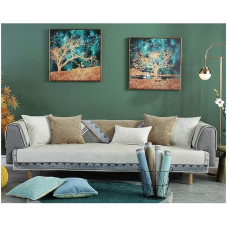 Zixing Fashion Anti-Slip Classic Style Sofa Slipcover with Pattern, Winter Sofa Throw Sofa Cover Sofa Cover Sofa Couch For Living Room, 70*120cm