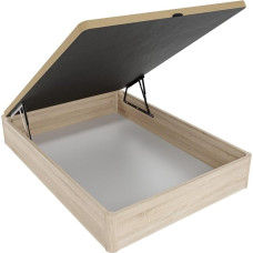 Homey Super sustiprinta sulankstoma lova Didelė talpa su orui pralaidžiu dangčiu Suapvalinti kampai Medinė Cambria 105 x 190 cm