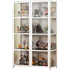 JSLJDM Vitrininė spinta Kolekcionieriaus vitrina Stovinti vitrina Stiklo vitrina Akrilo vitrina Akrilo vitrina Akrilo vitrina Dvigubos durys Didelės talpos kolekcionieriaus vitrina Rankų darbo